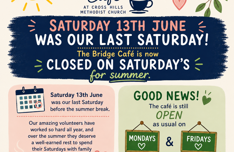 Saturday Summer Closure